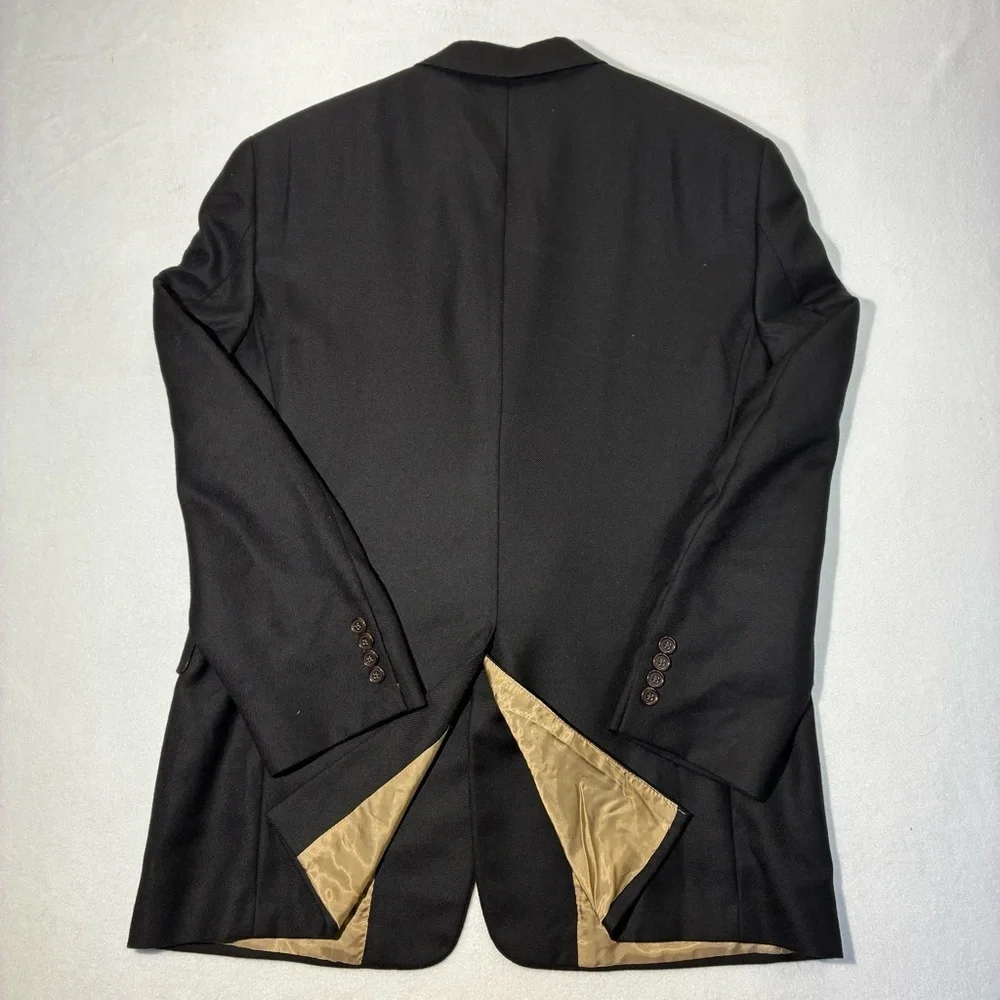 Hart Schaffner Marx Men’s Black Loro Piana Cashmere Sport Coat Blazer 42R